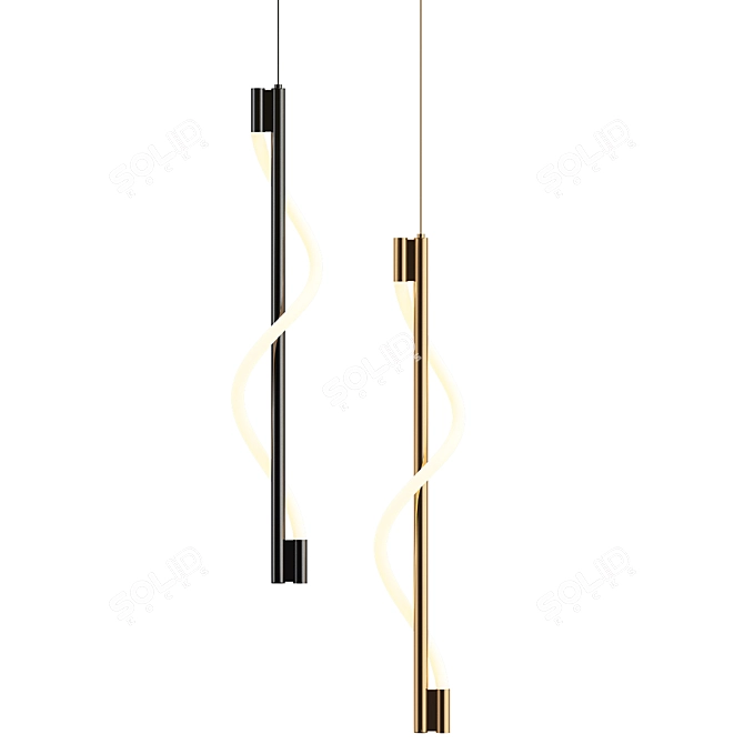Modern Maurice Pendant Light 3D model image 1