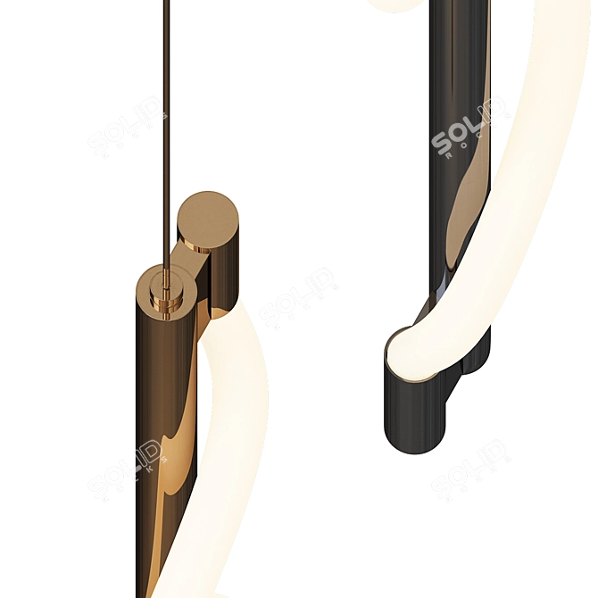 Modern Maurice Pendant Light 3D model image 2