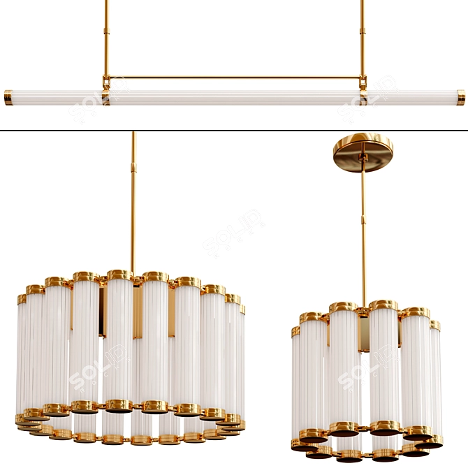 ALO Designer Pendant Lamp Collection 3D model image 1