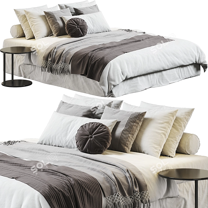 Modern Scandinavian Bed, 2013 Version 3D model image 1