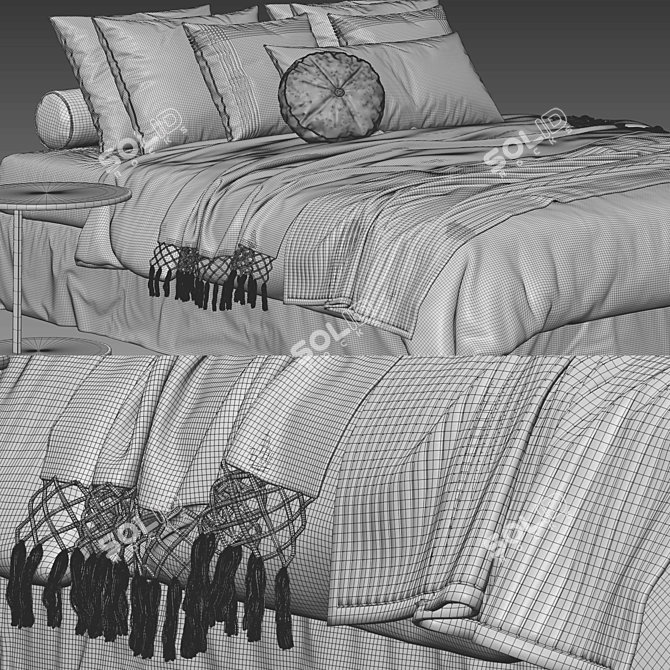 Modern Scandinavian Bed, 2013 Version 3D model image 3