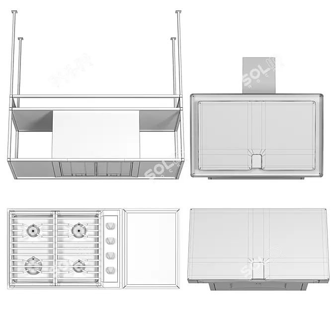 Airforce Wolf Appliance Set Pack 3D model image 7