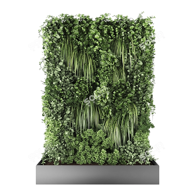 Vertical Garden With Numerous Verts 3D model image 1