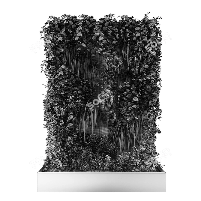 Vertical Garden With Numerous Verts 3D model image 2