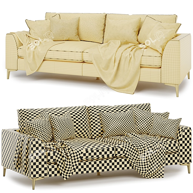 Light Color Isla Sofa 3D model image 3