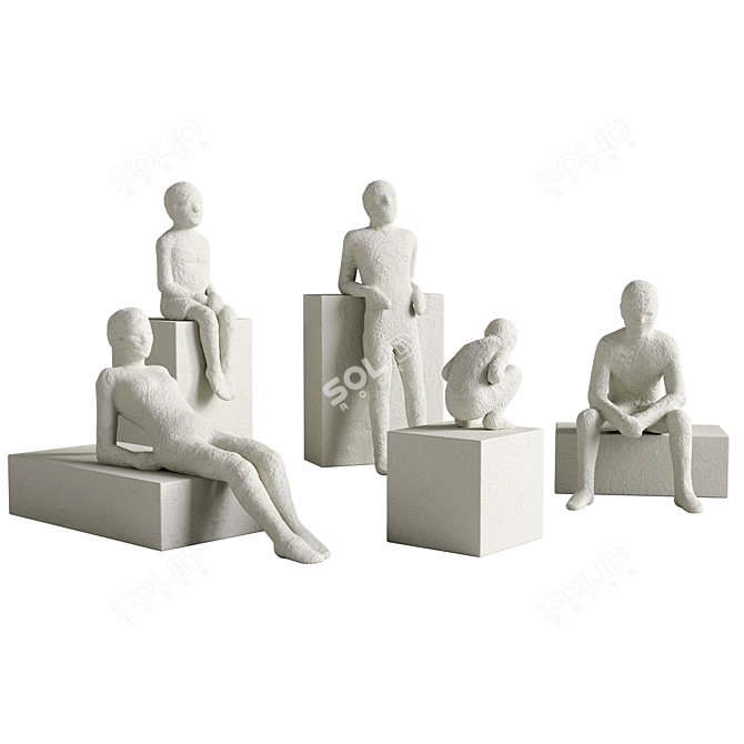 Kahler Character Sculptures Collection 3D model image 2