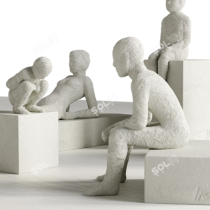 Kahler Character Sculptures Collection 3D model image 3