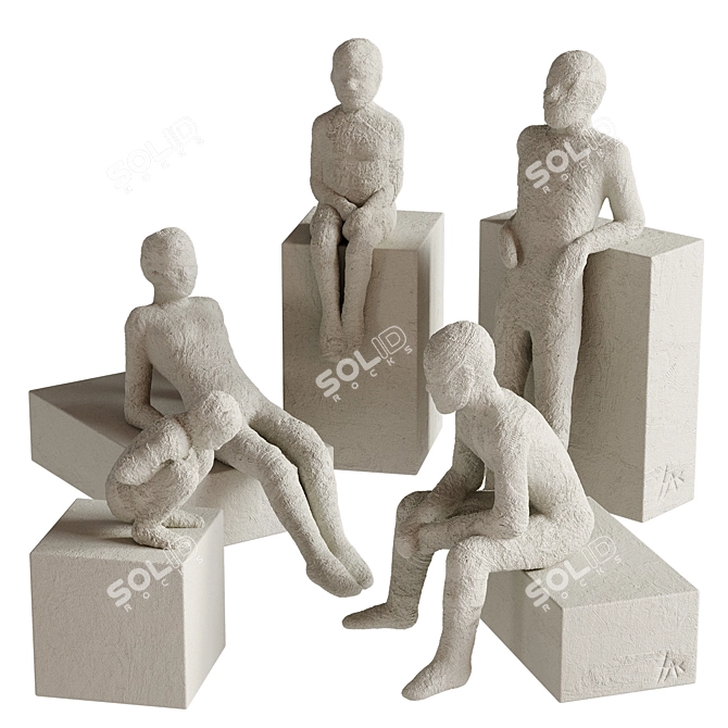 Kahler Character Sculptures Collection 3D model image 6