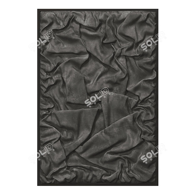 Textured Art Set: Crushed Fabric Effect 3D model image 3