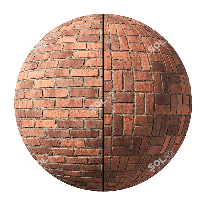  Seamless Brick Wall Textures Pack 3D model image 1