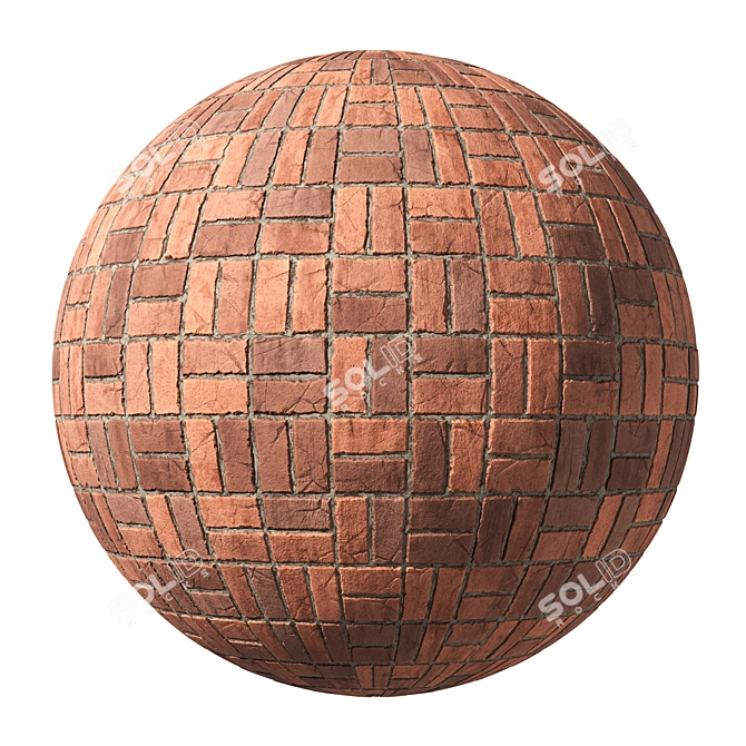  Seamless Brick Wall Textures Pack 3D model image 3