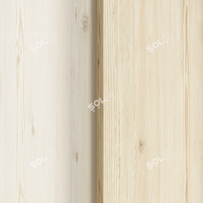 Oak Seamless Wood Texture Set 3D model image 2