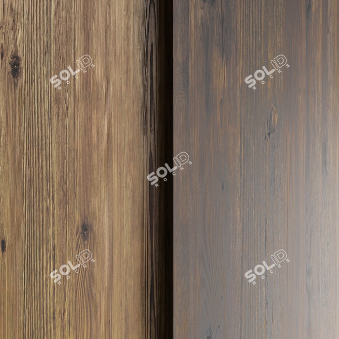 Oak Seamless Wood Texture Set 3D model image 3