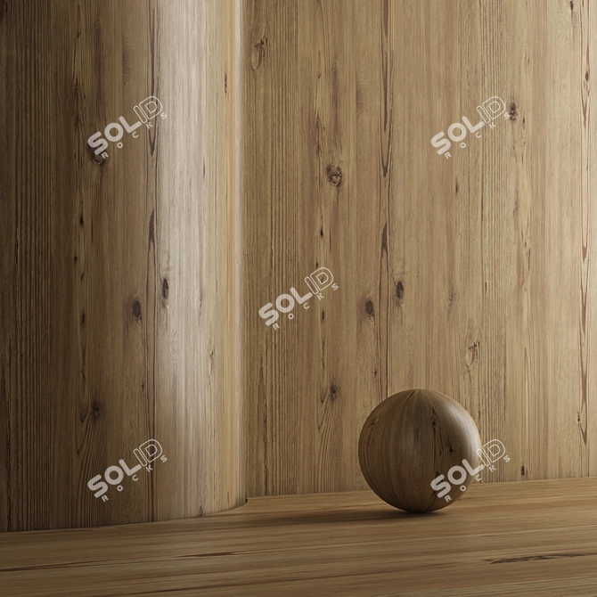 Oak Seamless Wood Texture Set 3D model image 5