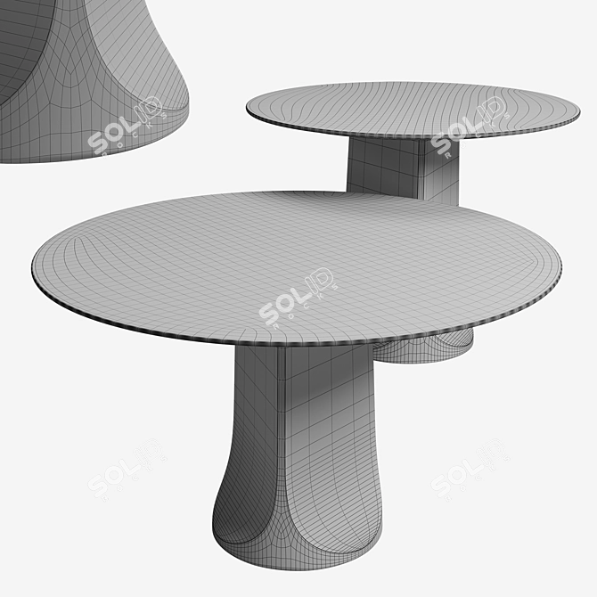 Tacchini Togrul Dining Table 3D model image 3