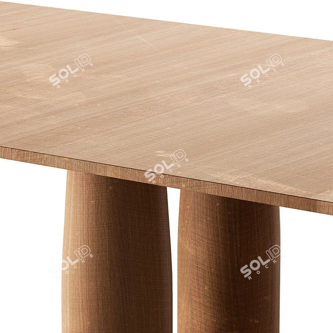 Kettal IL COLONNATO Rectangle Table 3D model image 4