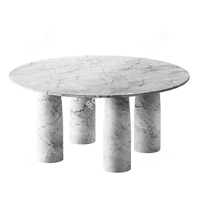 Kettal IL COLONNATO Round Table 3D model image 3