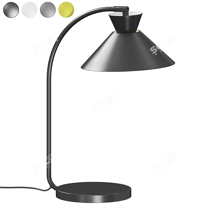 Minimalist LED Desk Lamp 3D model image 1