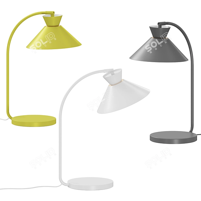 Minimalist LED Desk Lamp 3D model image 2