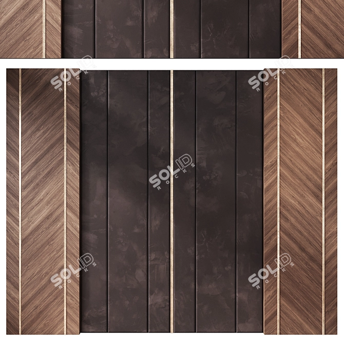 Modern Panel Decor 3D Model 3D model image 1