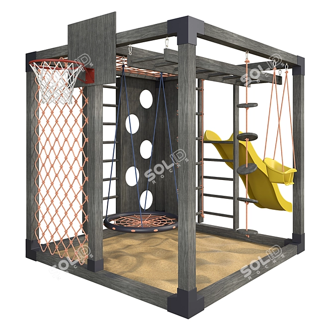 Interactive Sporty Kids Play Set 3D model image 3