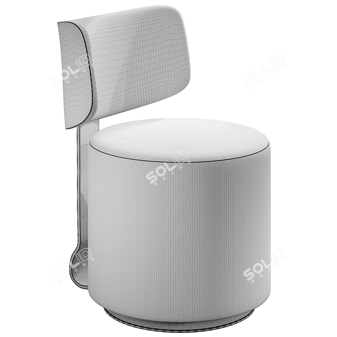 Cassina Tamburound Chair - Versatile Elegance 3D model image 2