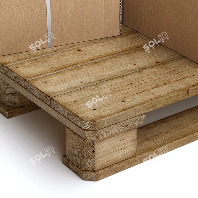 Multi-Size Boxes and Pallets 3D model image 5