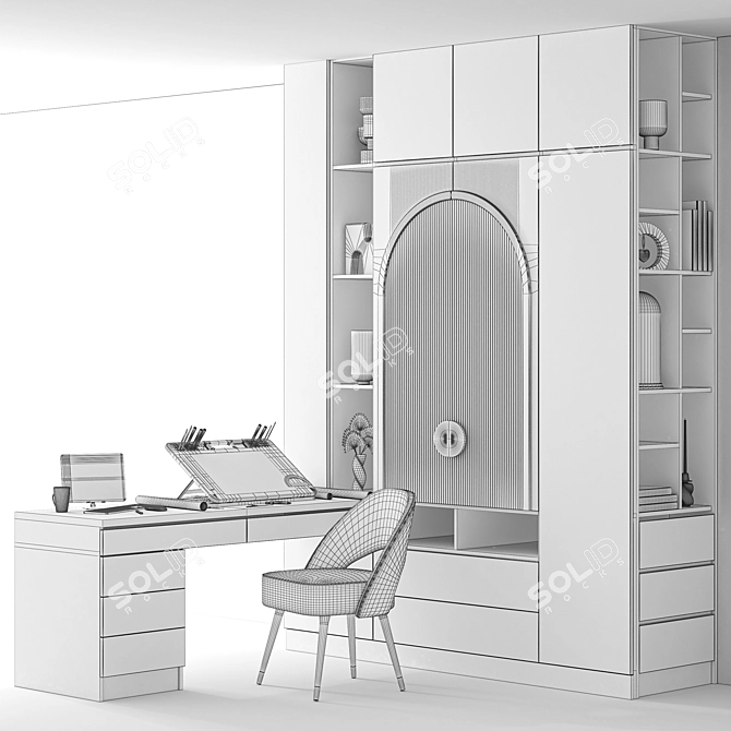 ErgoTable Set Office Essentials 3D model image 7