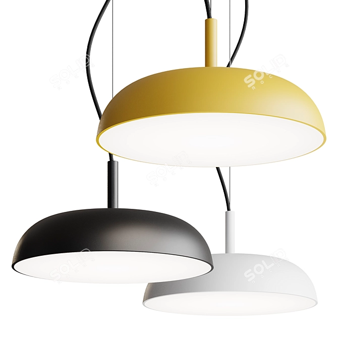 BUDINO Pendant Light, Contemporary Design 3D model image 1