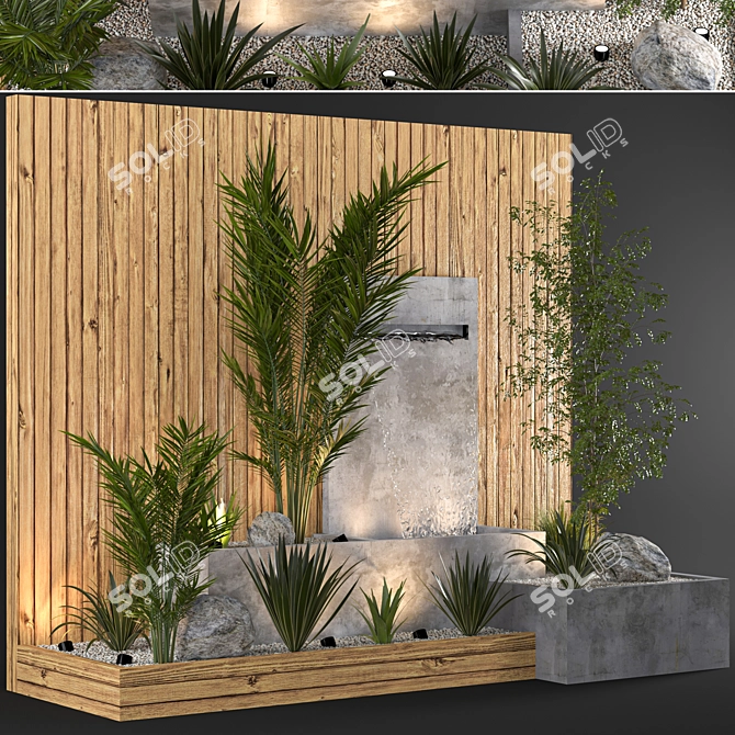 Indoor Outdoor Plant Fountain Model 3D model image 2