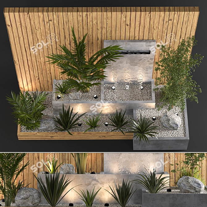 Indoor Outdoor Plant Fountain Model 3D model image 4