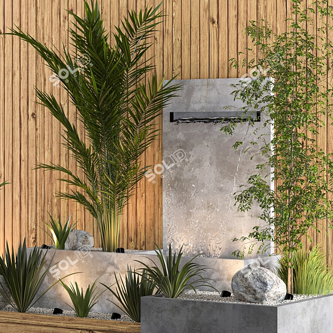 Indoor Outdoor Plant Fountain Model 3D model image 6