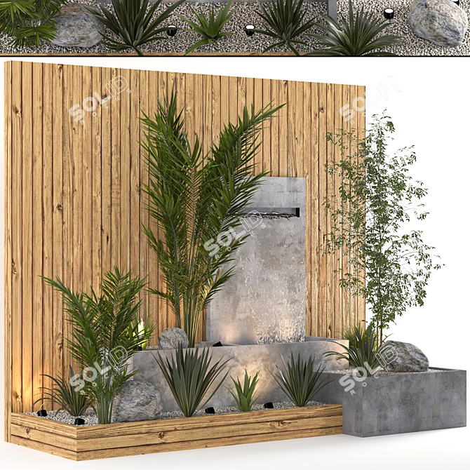 Indoor Outdoor Plant Fountain Model 3D model image 9