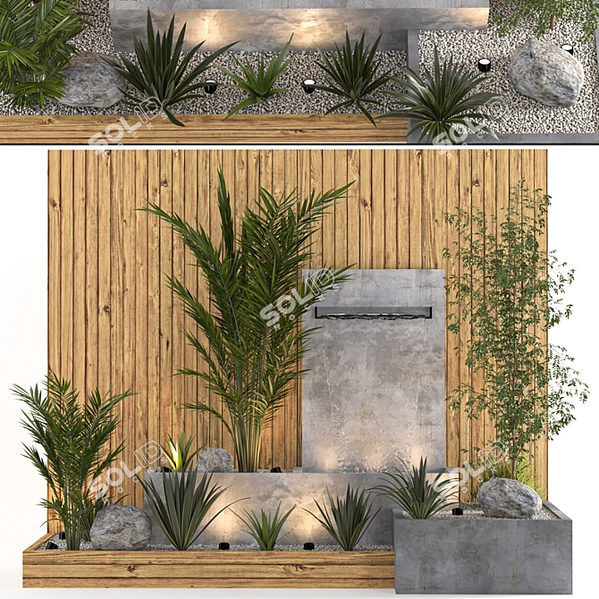 Indoor Outdoor Plant Fountain Model 3D model image 10