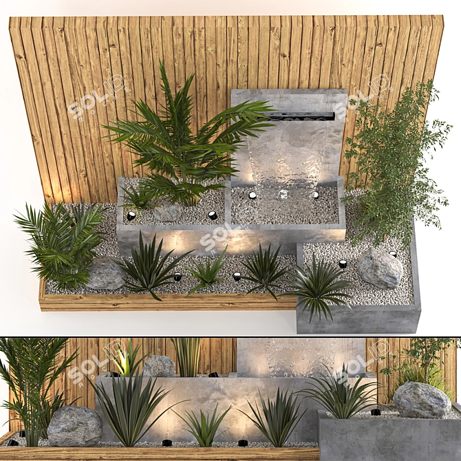 Indoor Outdoor Plant Fountain Model 3D model image 11