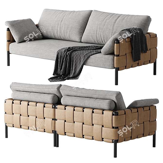 Luxurious Ratio Sofa Turri Brand 3D model image 1