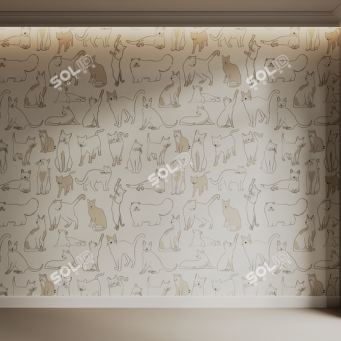 Premium 4K Kids Wallpaper Bundle 3D model image 4