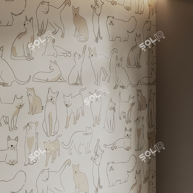 Premium 4K Kids Wallpaper Bundle 3D model image 5