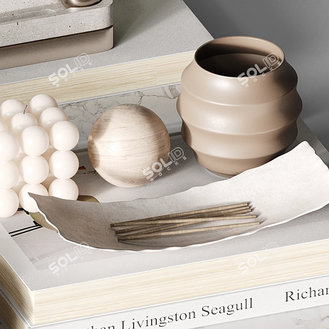 Elegant Decor Set H72 3D model image 4