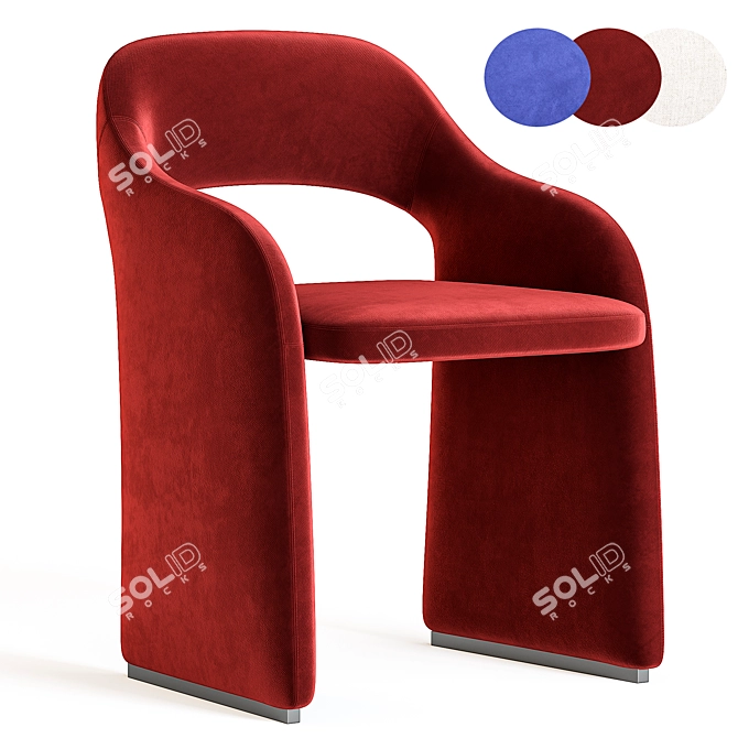 ETO Petite Modern Chair 3D model image 2