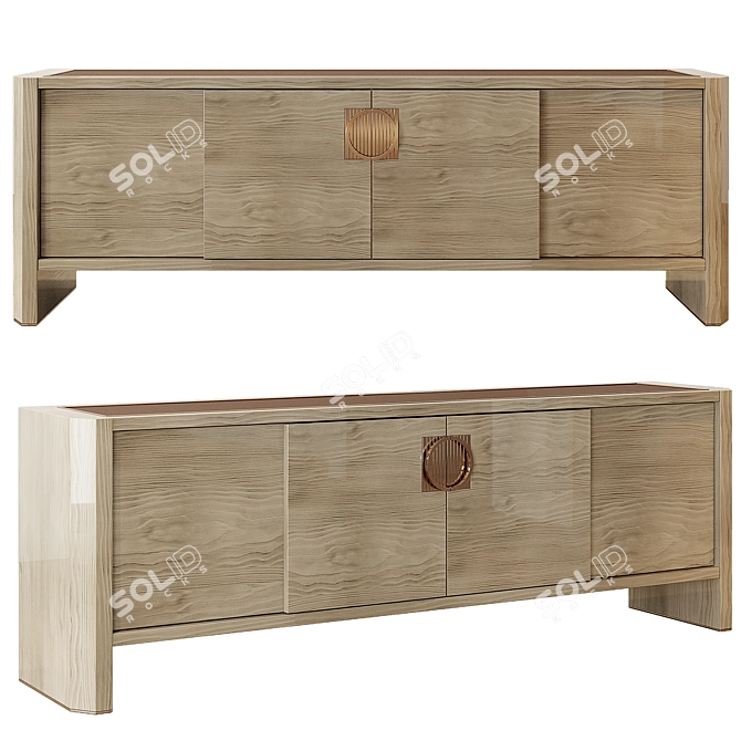 My Story Wood Cabinet Buffet 3D model image 1