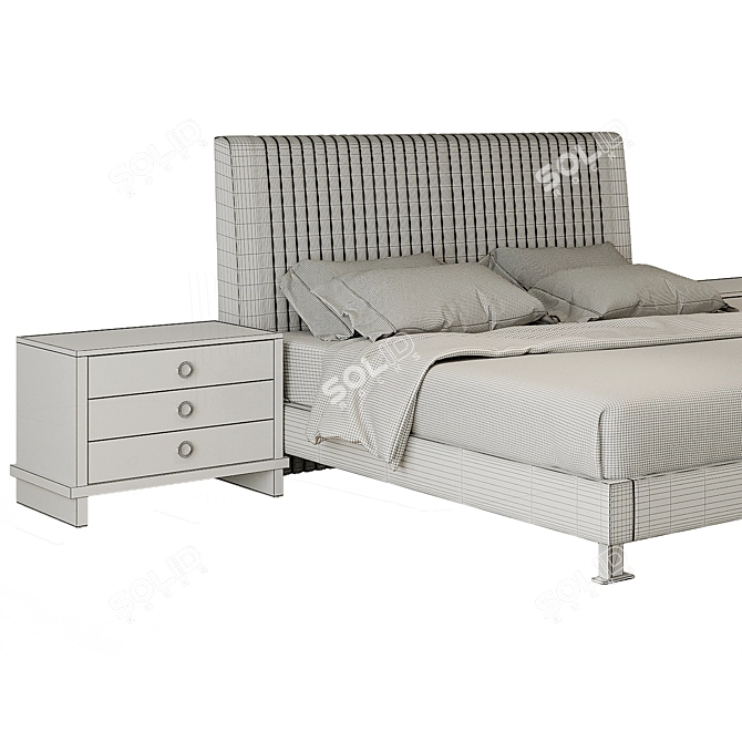 My Story Leather Bed 3D model image 4