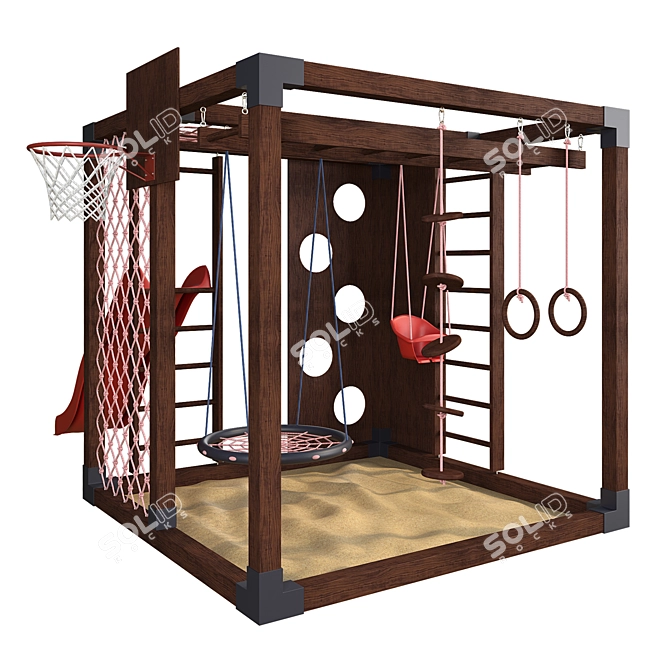 Game Cube 11 Playground Set 3D model image 2