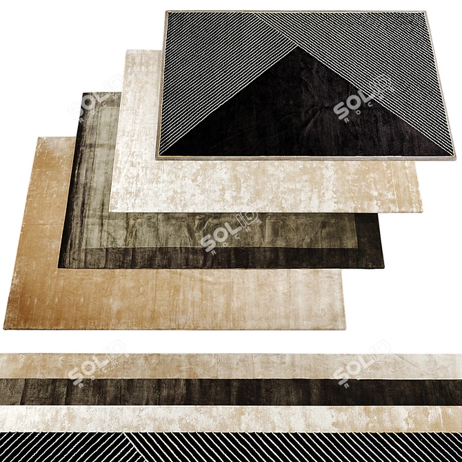 Variety Rug Collection Bundle 3D model image 1