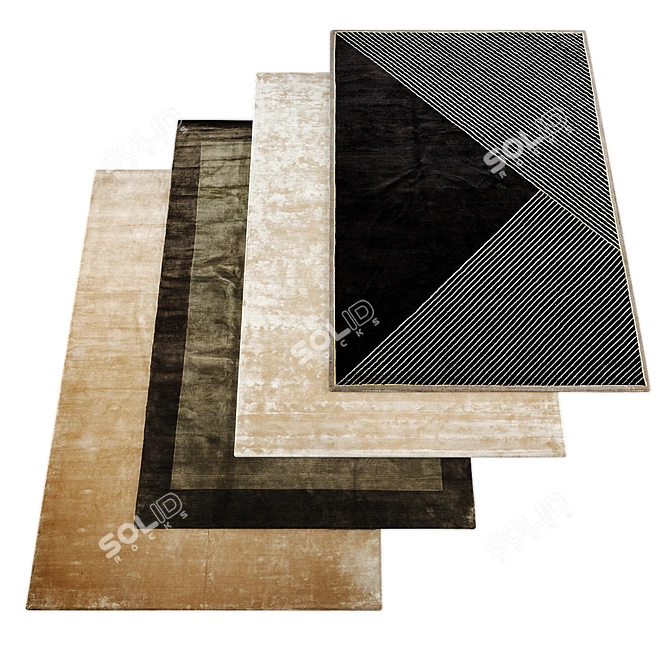 Variety Rug Collection Bundle 3D model image 3