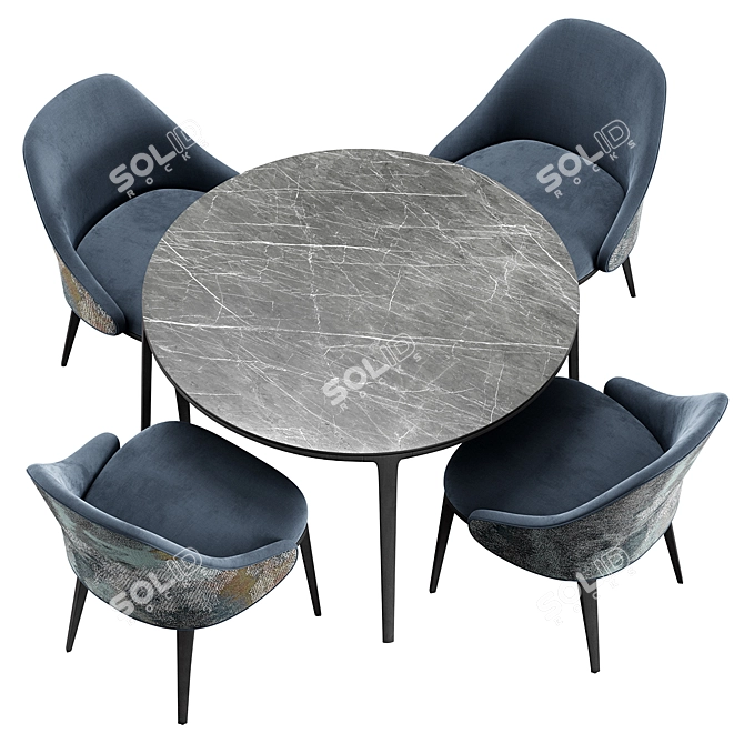 Modern Playground Dining Set 3D model image 6