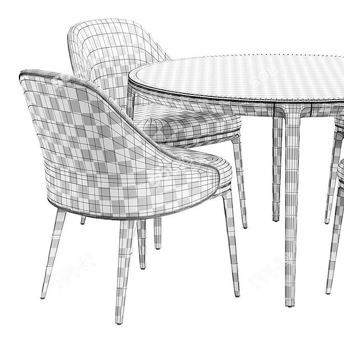 Modern Playground Dining Set 3D model image 7