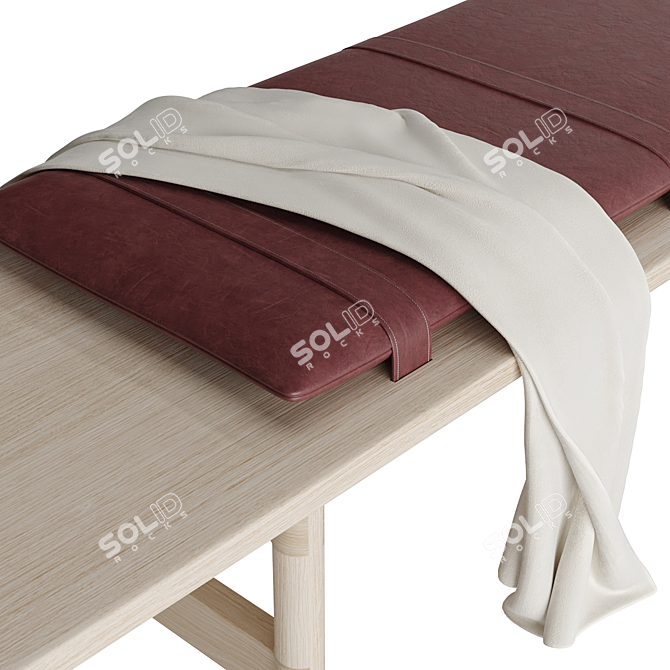 Chic Modern Mae Bench 3D model image 3