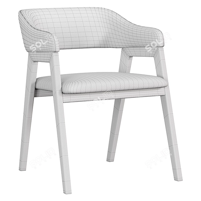 Chelsea Chair - Classic Elegance 3D model image 4