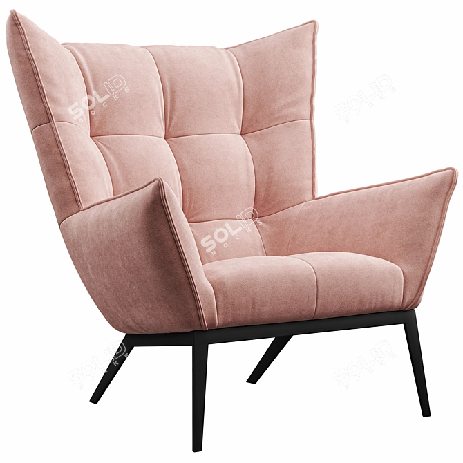 Lofty Cozy Armchair 3D model image 3